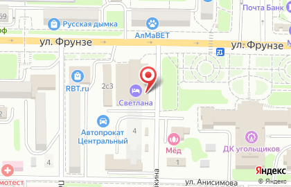 Парикмахерская Pink на улице Пушкина на карте