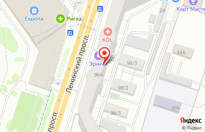 Медицинский центр ПЕРЕСВЕТ на Ленинском проспекте на карте