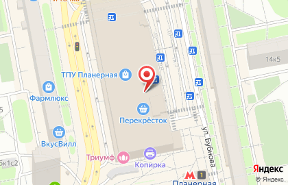 Автомат Добролей на Планерной улице на карте