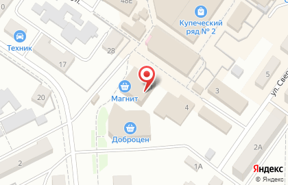 Супермаркет Магнит на 2-й Народной улице на карте
