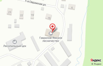 Гаврилов-Ямское лесничество на карте