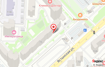 Салон красоты Гламур на Ястынской улице на карте