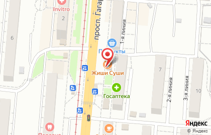 Суши-бар Жиши Суши в Челябинске на карте