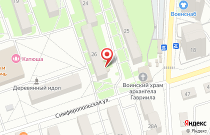 Мастерская по ремонту обуви и изготовлению домофонных ключей и изготовлению домофонных ключей на Симферопольской улице на карте
