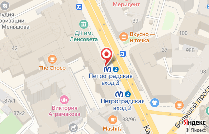 Мастерская TRIGGER метро Петроградская на карте