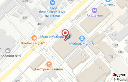 Мебельный магазин МироЮг в Ворошиловском районе на карте