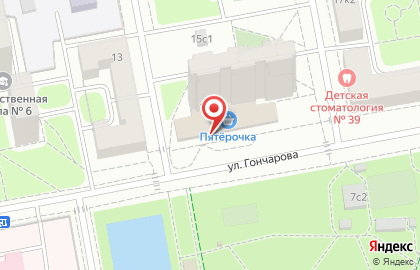 Киоск фастфудной продукции на улице Гончарова на карте