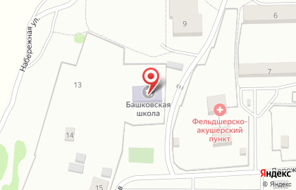 Филиал Нижнеаремзянская СОШ, МАОУ Башковская начальная общеобразовательная школа на карте