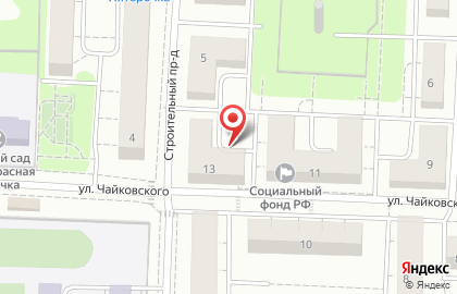 Киоск по продаже фруктов и овощей, г. Красногорск на улице Чайковского на карте