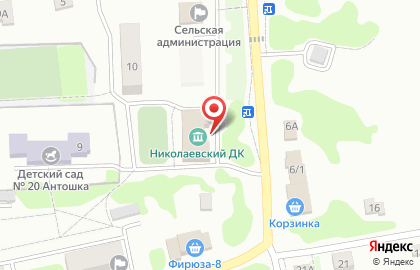 Сельский дом культуры с. Николаевка на карте