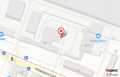 Автосервис Инженер на Новороссийской улице на карте