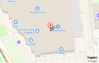 Гипермаркет Лента в Челябинске на карте