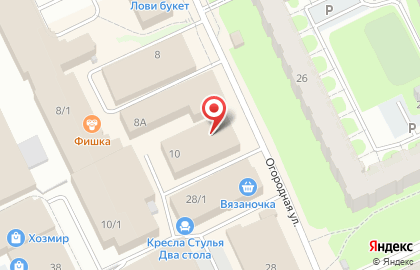Банкомат АКБ Северный Народный Банк на Огородной улице на карте