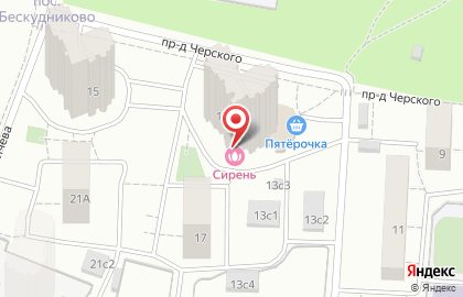 Салон красоты Сирень в Алтуфьевском районе на карте