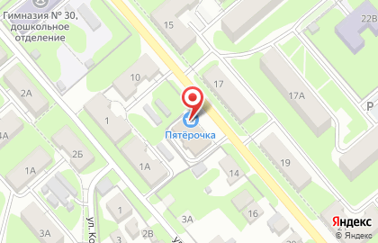 Дискаунтер Пятёрочка в Пролетарском районе на карте
