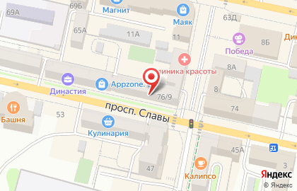 Салон штор Элегант на проспекте Славы на карте