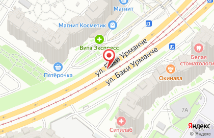 Солнечный на улице Баки Урманче на карте