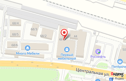 Мебель-Москва на Центральной улице на карте