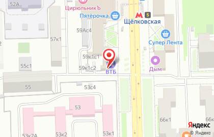 ИНКОМ-Недвижимость офис "Щелковский" на карте