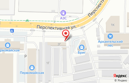 Автомобильная мастерская на Перспективной улице на карте
