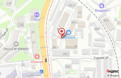 Алкомаркет во Владивостоке на карте