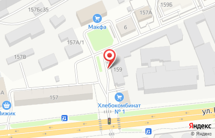 Продуктовый магазин в Кургане на карте