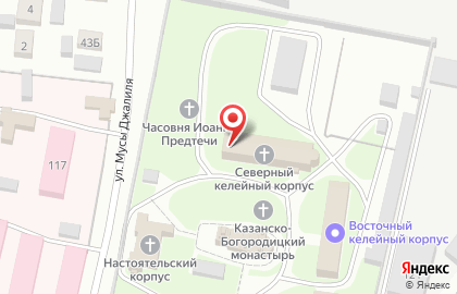 Елабужский Казанско-Богородицкий женский монастырь на карте