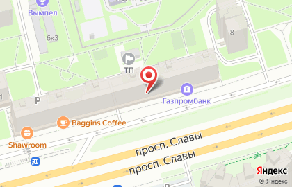 Банкомат СберБанк на проспекте Славы, 4 на карте