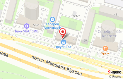Фирменный салон мебели Arva на проспекте Маршала Жукова на карте