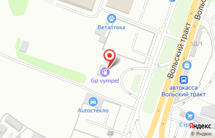 Магазин автозапчастей GP Vympel в Ленинском районе на карте