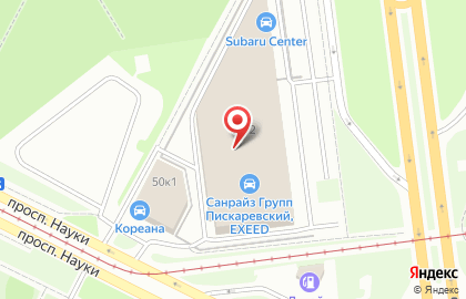 EXEED Центр Санрайз Групп Пискаревский на карте