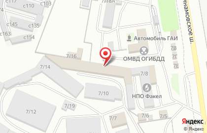 Кулинария Островок на Динамовском шоссе на карте