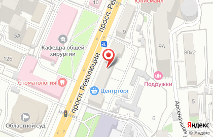 Детский сад №18 на проспекте Революции на карте