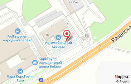 Магазин автотоваров Автомастер в Центральном районе на карте