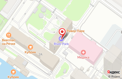 Кафе РУССКИЕ БЛИНЫ на улице Добролюбова на карте