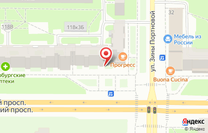 Магазин ювелирных украшений Русские Самоцветы на Ленинском проспекте на карте