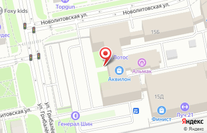 Мебельный центр Аквилон в Санкт-Петербурге на карте