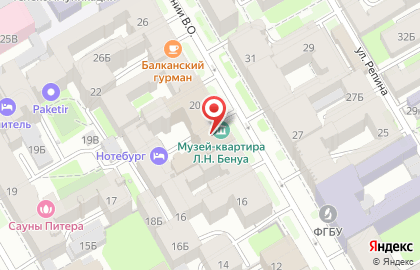 Центр оказания услуг Мои бизнес в Санкт-Петербурге на карте