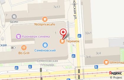 Ресторан Теремок в ТЦ Семеновский на карте