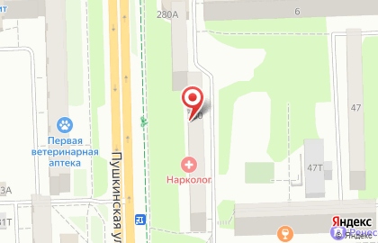 Торгово-сервисная компания Интеграл на Пушкинской улице на карте