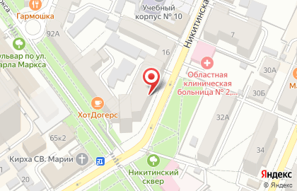 Первая грузовая компания на Никитинской улице на карте