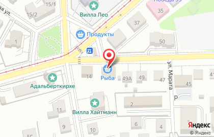 Рыбный магазин Шалаев в переулке Дмитрия Донского на карте