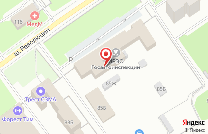 Северо-западный Банк Сбербанка России на шоссе Революции на карте