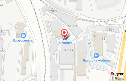Торгово-производственная компания Эксполес на проспекте 100-летия Владивостока на карте