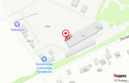 Производственно-торговая компания Казанские стальные профили на Посадочной улице на карте