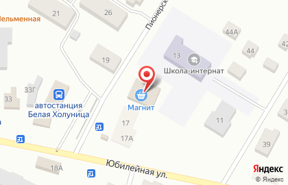 Супермаркет Магнит на Юбилейной улице на карте