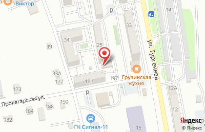 Продуктовый магазин Диана на улице Тургенева на карте