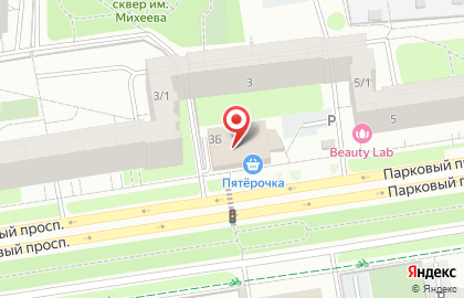Смешные цены на Парковом проспекте на карте