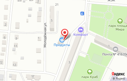 Банкомат МосОблБанк на Молодёжной улице на карте