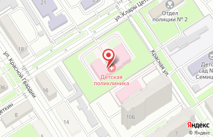 Страховая медицинская организация АльфаСтрахование-ОМС на улице Клары Цеткин на карте